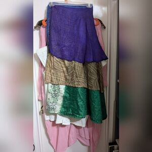 Rayon wrap skirt